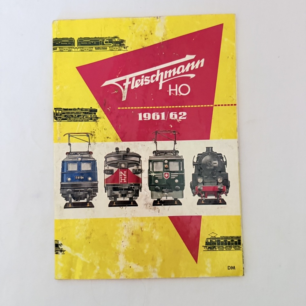 Vintage Fleischmann HO 1961/62 Model Train Catalog German Language DM